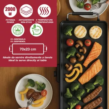 Beper P101BBQ070 elektrinis grilis su didele kepimo zona