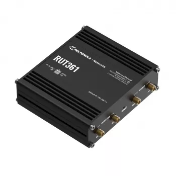 Teltonika RUT361 pramoninis 4G LTE maršrutizatorius, Cat 6, WiFi 4, 2x RJ45 100 Mb/s, IP30