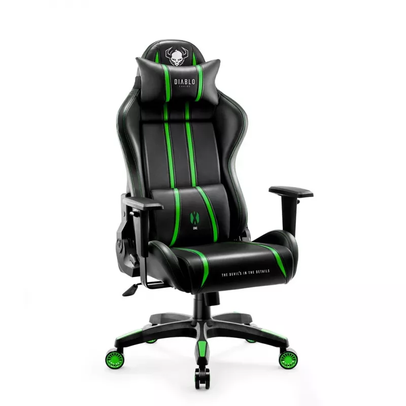 Žaidimų kėdė Diablo X-One 2.0 Normal Size juoda, žalia