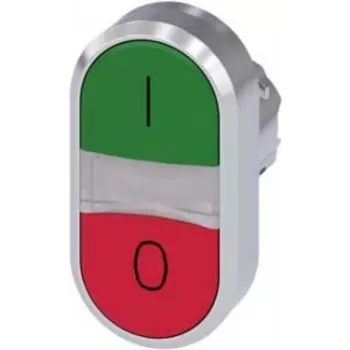 Siemens SIRIUS ACT Doppeldrucktaster Frontelement Metall, hochglanz, rot/grün (3SU1051-3AB42-0AK0)