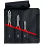 Knipex TwinGrip priekinio griebimo replių rinkinys, 3 vnt., 150/200/250 mm, raudonas, su susukamu maišeliu
