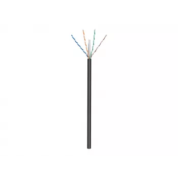 Goobay lauko tinklo kabelis CAT 6 U/UTP AWG 24/1 100 m juodas
