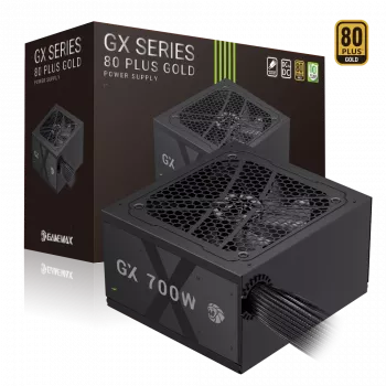 Gamemax GX 700G maitinimo blokas, 700 W, 80 PLUS Gold, nemodulinis
