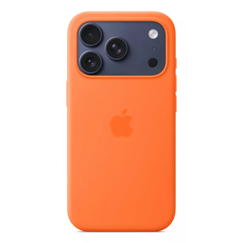 Silicone Dėklas Apple iPhone 17 Pro MagSafe Oranžinis