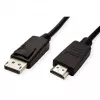 Kabelis ROLINE 11445780 1 m DisplayPort į HDMI juodas