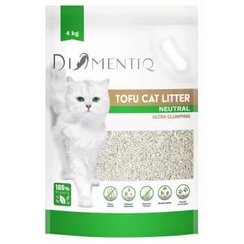 DIAMENTIQ Tofu Neutral Ultra clumping - augalinis kraikas - 4kg