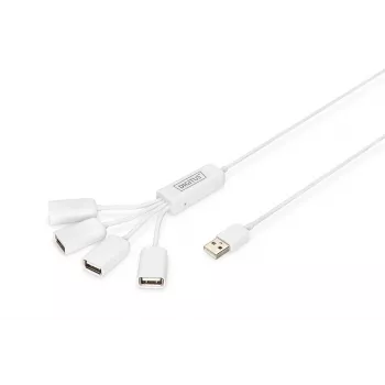USB 2.0 šakotuvas Digitus Slim Spider DA-70216