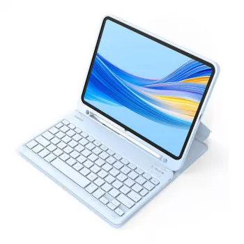Inateck KB04002 klaviatūra QWERTY Bluetooth su jutikliniu kilimėliu, mėlyna