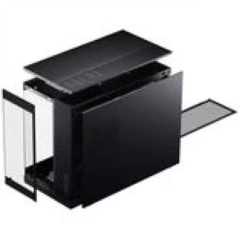 PHANTEKS XT V3 korpusas, mini korpusas, mATX, grūdintas stiklas – su 3x 120 mm ventiliatoriais, juoda