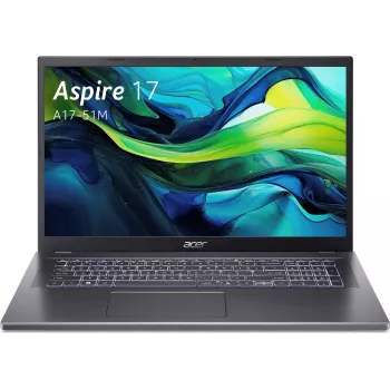 Nešiojamas kompiuteris Acer Aspire 17 A17-51M 17.3 col. Intel Core i7 13620H 16GB RAM 512GB SSD UHD Graphics Win 11 Home