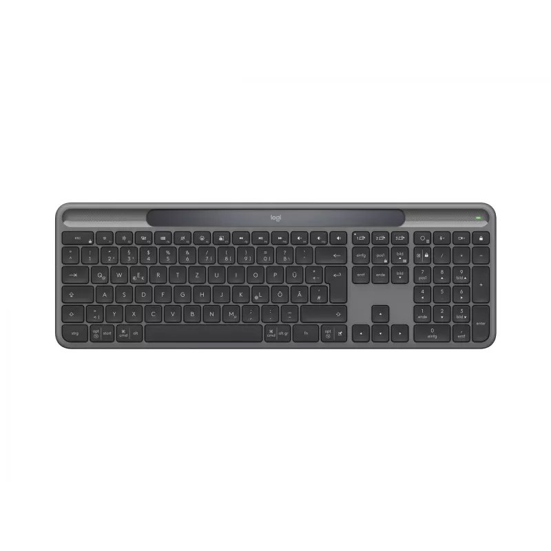 Logitech belaidė klaviatūra RF ir Bluetooth, QWERTZ vokiškas išdėstymas, grafito spalva 920-013773