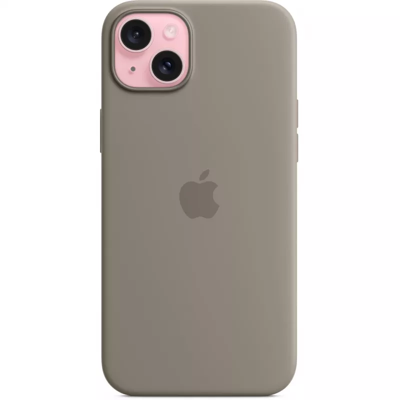 Silicone Dėklas Apple iPhone 15 Plus MagSafe Clay