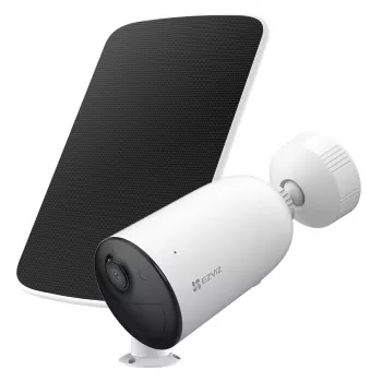 Belaidė akumuliatorinė IP lauko stebėjimo kamera EZVIZ CB3 2K, 3 MP (2304x1296), 5200 mAh, IP65, su saulės baterija