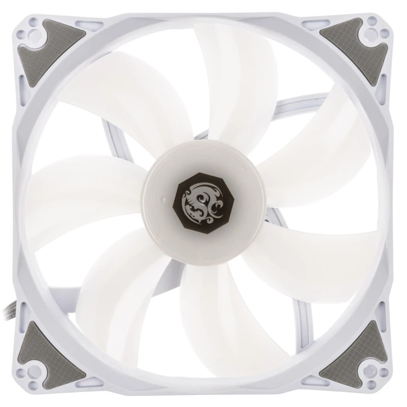 120 mm PWM ventiliatorių rinkinys BitsPower Notos RGB — baltas, 5 vnt. (BPTA-FX1812NTWH-5)