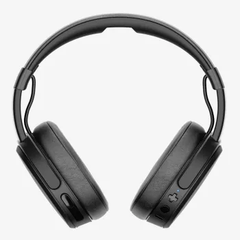 Ausinės Skullcandy Crusher Wireless – juodos, aplinkausinės, Bluetooth ir 3,5 mm, sulankstomos, 40 h baterija