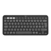 Logitech Pebble Keys 2 K380s belaidė klaviatūra – Bluetooth LE – QWERTY išdėstymas (šiaurietiškas) – tamsiai pilka (920-011879)