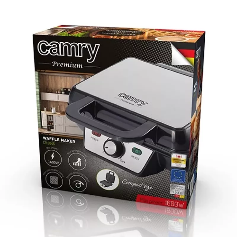 Vafelinė Camry CR 3046 2 vnt. Juoda 1000 W (CR 3046)
