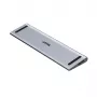 Unitek D1106AGY01 USB-C triguba 4K dokų stotis su KVM, 3x USB-A, 5x USB-C, HDMI×2, DP×1, RJ-45, SD kortelių skaitytuvas, 3840×2160@60Hz, aliuminis