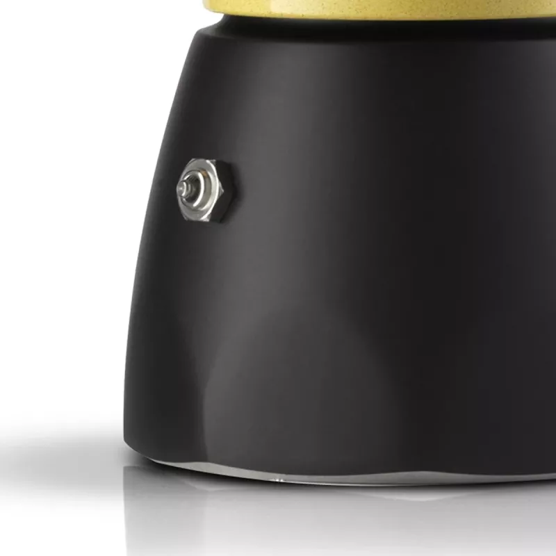 Moka puodas Bialetti Orzo Express juodas geltonas