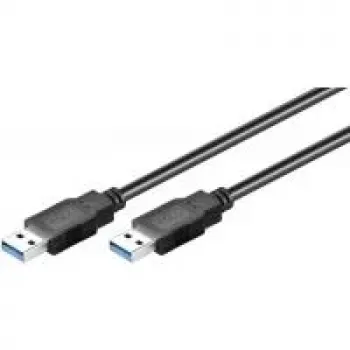 Wentronic Goobay USB 3.0 SuperSpeed kabelis, juodas, 0,5 m - USB 3.0 kištukas (A tipas) > USB 3.0 kištukas (A tipas) (95716)