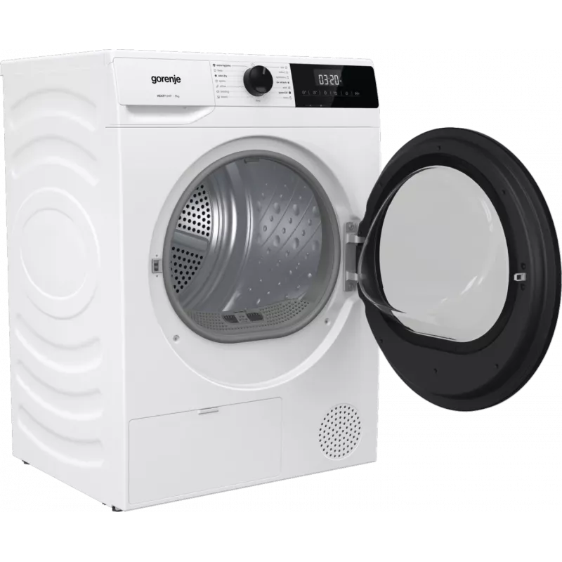 Gorenje D2HNE7E Džiovinimo mašina | Energijos klasė E | Priekinis pakrovimas | 7 kg | Šilumos siurblys | LED | Gylis 51 cm | Balta