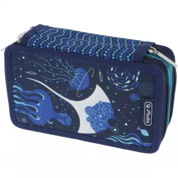 Pieštukinė Herlitz TriCase Deep Ocean 31 vnt Mėlyna Poliesteris 190x70x115 mm