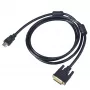 Akyga AK-AV-11 HDMI–DVI-D (24+1) kabelis, 1,8 m, juodas