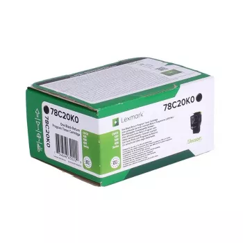 Lexmark 78C20K0 tonero kasetė 1 vnt. Originali Juoda