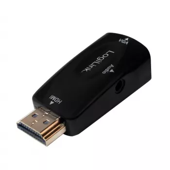 LogiLink CV0107 HDMI į VGA adapteris, juodas