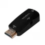 LogiLink CV0107 HDMI į VGA adapteris, juodas