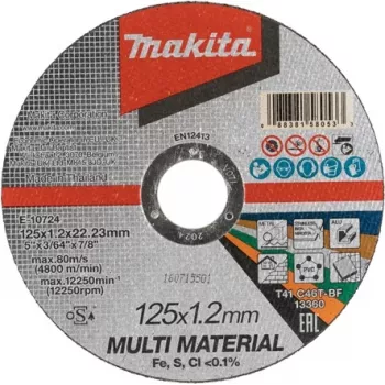 MAKITA E-10724 pjovimo diskas (storis 1,20 mm | skersmuo 125 mm)