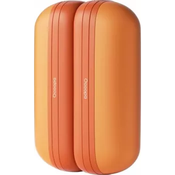 Ocoopa UT2s Mini įkraunamas rankų šildytuvas, 5200 mAh (2×2600 mAh), aliuminis, oranžinis