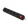 Prailginimo laidas Lanberg PS1-05F-0300-BK 3 m 5 kištukinių lizdų juodas