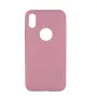 Tellur Slim Synthetic Leather dėklas iPhone X/XS – rožinis, plonas apsauginis dėklas