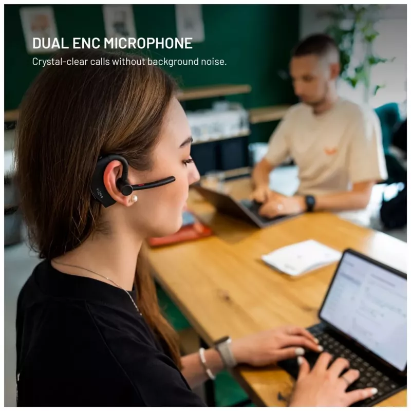 FIXED Talk Pro Bluetooth ausinė su mikrofonu, juoda