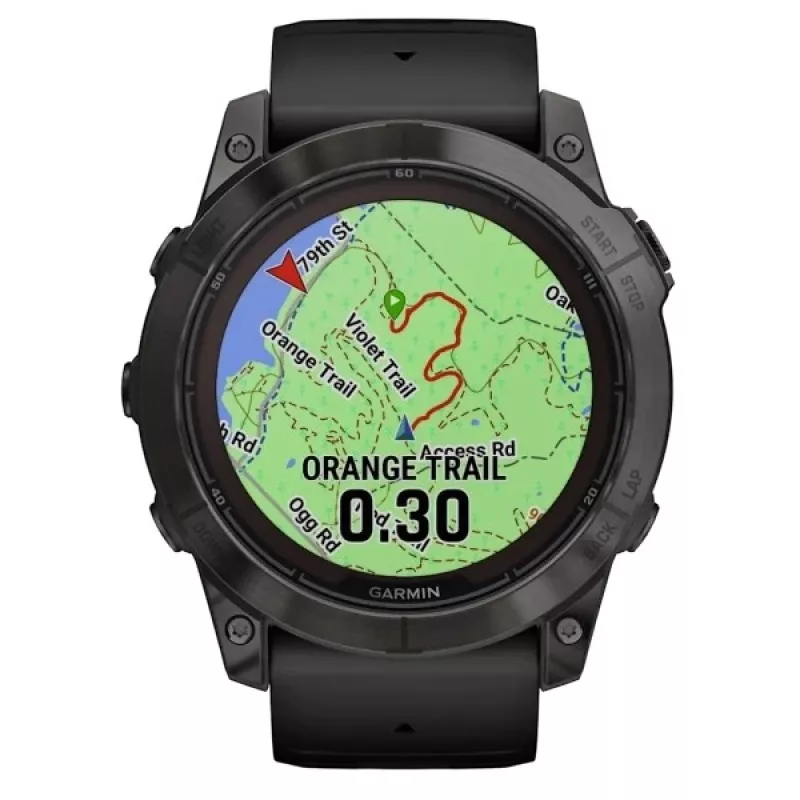 Išmanusis laikrodis GARMIN fēnix 7X Pro 51 mm, 1,4 colio (3,56 cm) MIP 280×280, liečiamas ekranas, Wi‑Fi, GPS, 32 GB, juodas