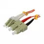 Synergy 21 S216729 Šviesolaidinis kabelis 1 m LSZH OM2 2x LC 2x SC Oranžinis