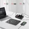 Ilgintuvas MACLEAN MCE393 B – 4 kištukiniai lizdai, 3×USB, 110–240V, 2500W, 3 m laidas, juodas