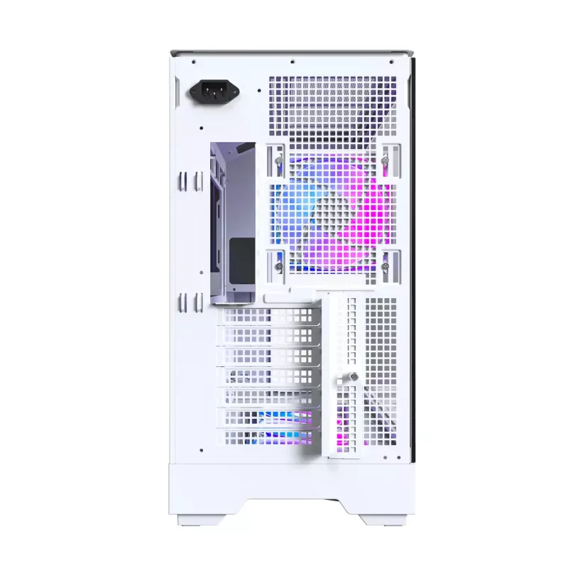 PC korpusas Montech KING 45 PRO (W) — balta midi bokštinė Micro ATX / Mini-ITX