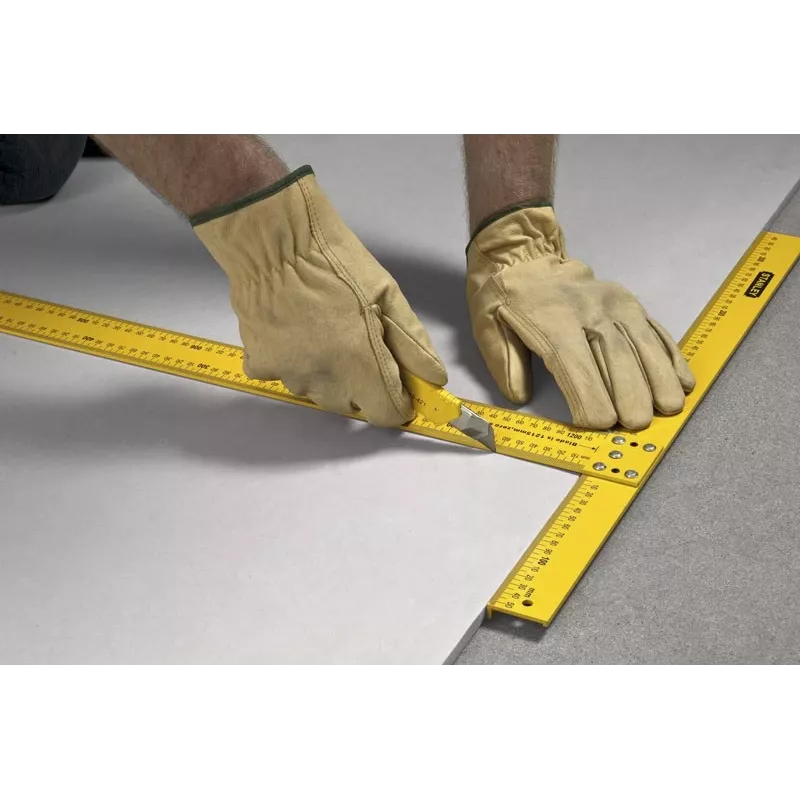 T formos liniuotė (kampainis) Stanley STHT1-05894 122 cm metalinė geltona