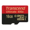 Transcend microSDHC MLC 16GB Class 10 UHS-I 600x su SD adapteriu