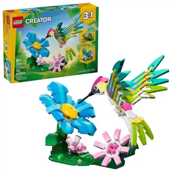 LEGO CREATOR 3 IN 1 31384 Laukiniai gyvūnai: Spalvingas kolibris