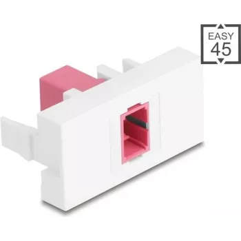 Patch panel modulis DELOCK 90895 – SC Simplex šviesolaidžio adapteris, violetinis/baltas