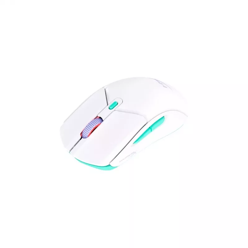 HyperX Pulsefire Haste 2 Core Wls – žaidimų pelė (balta/žalia/violetinė)
