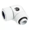 Bitspower BP-DWE90RMLA14 baltas Advanced Multi-Link 90° pasukamas adapteris, G1/4 išorinis sriegis – 14 mm kietasis vamzdis