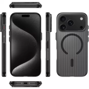 4smarts Design Case Aero, skirtas iPhone 17 Pro, juodas (541641)