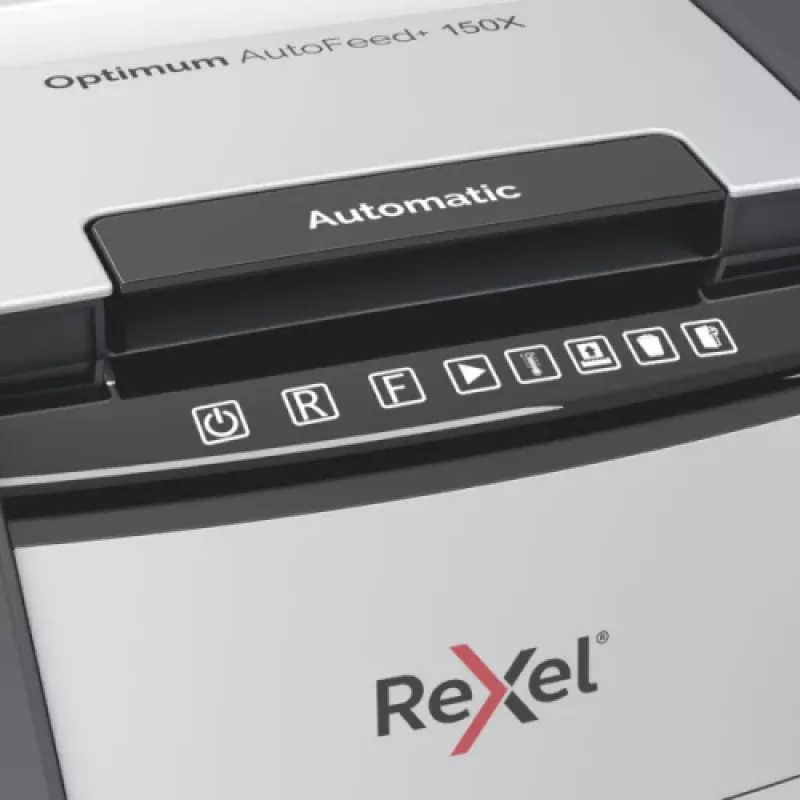 Rexel Optimum AutoFeed+ 150X automatinis skersinis popieriaus smulkintuvas P4
