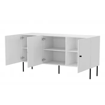 3D komoda PALAZZO BIS 151x40x75 baltas matinis