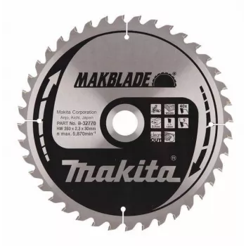 Makita MakBlade diskinis pjūklo diskas 26 cm 1 vnt.
