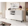 ABETO komoda 150x42x82 baltas blizgus
